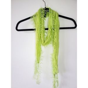 Lime Green Crochet Wrap